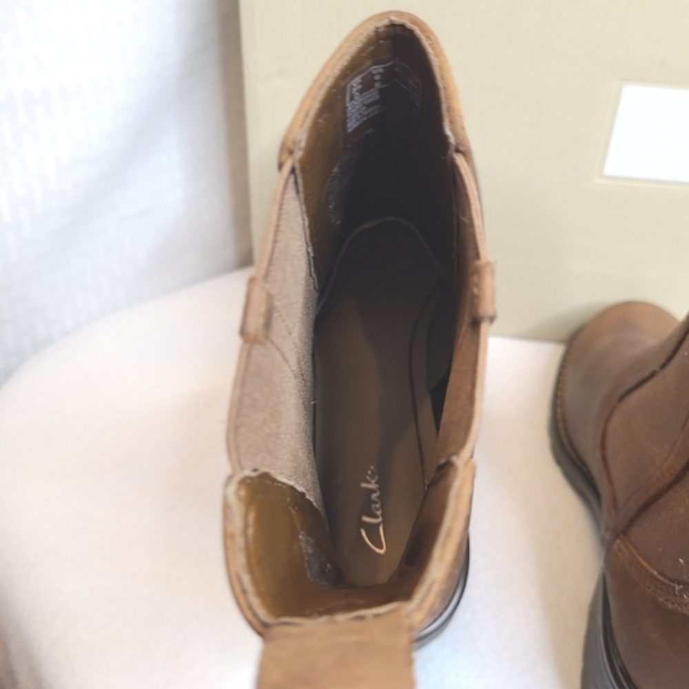 Clarks Leather Boots Orinoco Club Ankle Booties 6 NWOT - Picture 5 of 7